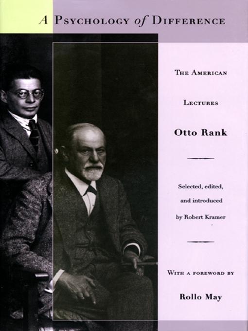 Title details for A Psychology of Difference by Otto Rank - Available